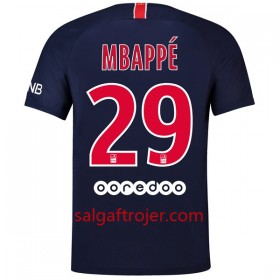 Paris Saint-Germain Fodboldtrøjer Mbappe 29 Hjemmebanesæt 2018/19 Kort ærmer